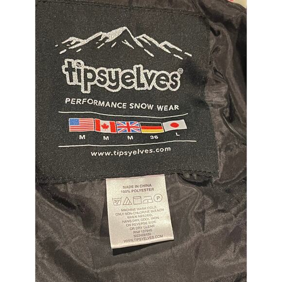 TIPSY ELVES Sz M Medium Rainbow Stripe Retro Snowsuit NWT - Picture 3 of 11